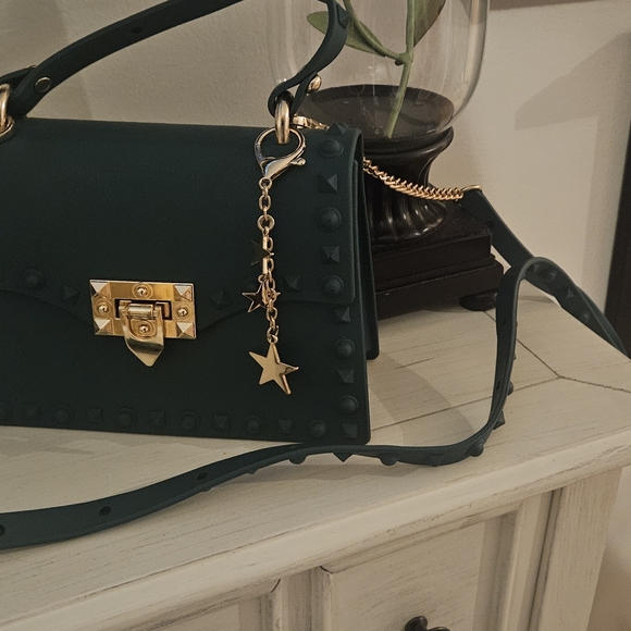 PrettyLittleThing Handbags - Cute Edgy Style Purse Woth Gold Accents